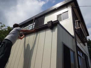 雨樋本体の取付け