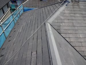 屋根高圧洗浄後