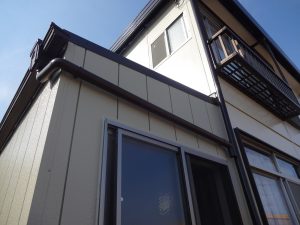 縦樋の取付け完成