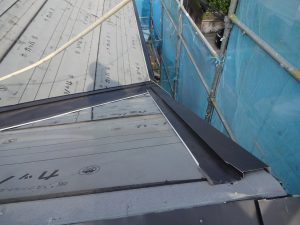 ケラバ水切りの取付け