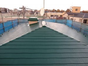 屋根塗装施工後