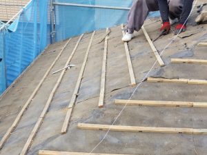 桟木の解体撤去