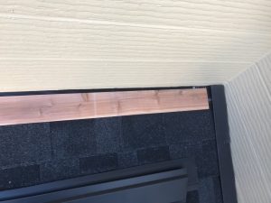 下屋根下地取り付け