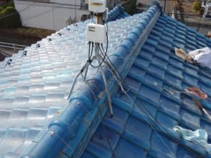 川崎市麻生区の棟瓦積み直し工事