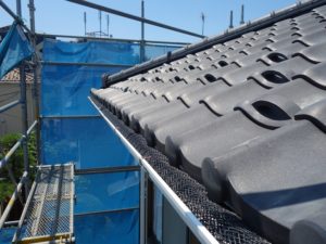 枯葉ネット取付け