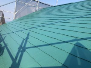 屋根塗装仕上がり