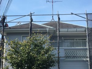 仮設足場の設置