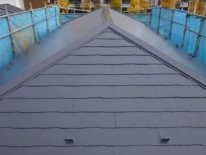 塗装された屋根