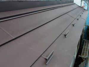下屋根カバー工事完工