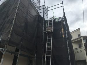 仮設足場の設置