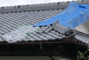 屋根の養生