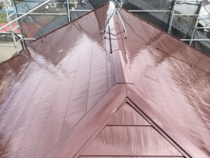 横浜市神奈川区｜ガルバリウム鋼板塗装後