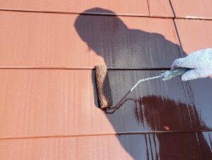 ガルバリウム鋼板上塗り