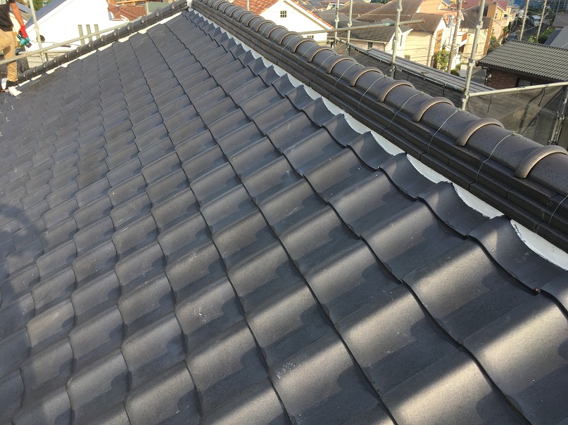 大屋根漆喰仕上がり