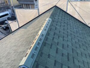 棟板金の取付け