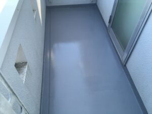 バルコニー防水施工後