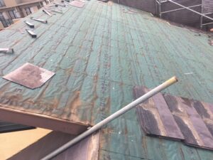 スレート材解体