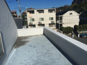 陸屋根笠木カバー施工後