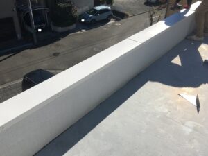 板金カバー施工中