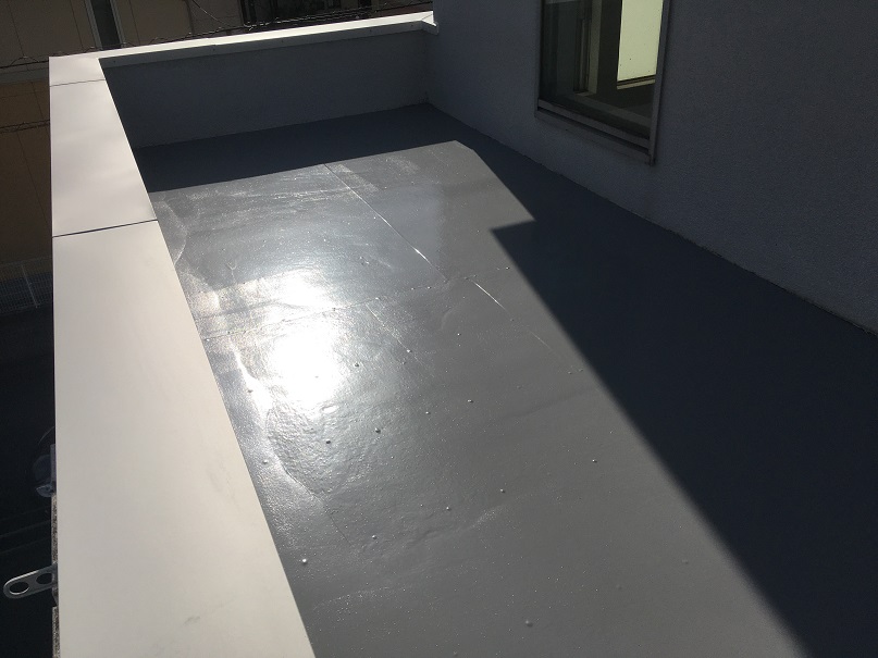 陸屋根防水施工後