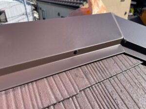 棟板金ビス留め