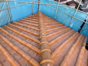 棟瓦積み直し完了