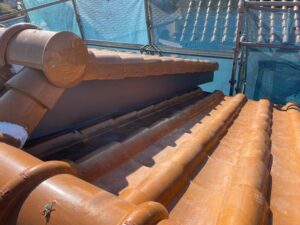 破風板金施工後