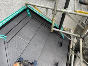 下屋根マスキング養生