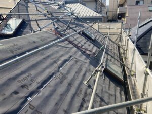 屋根防水シート張り