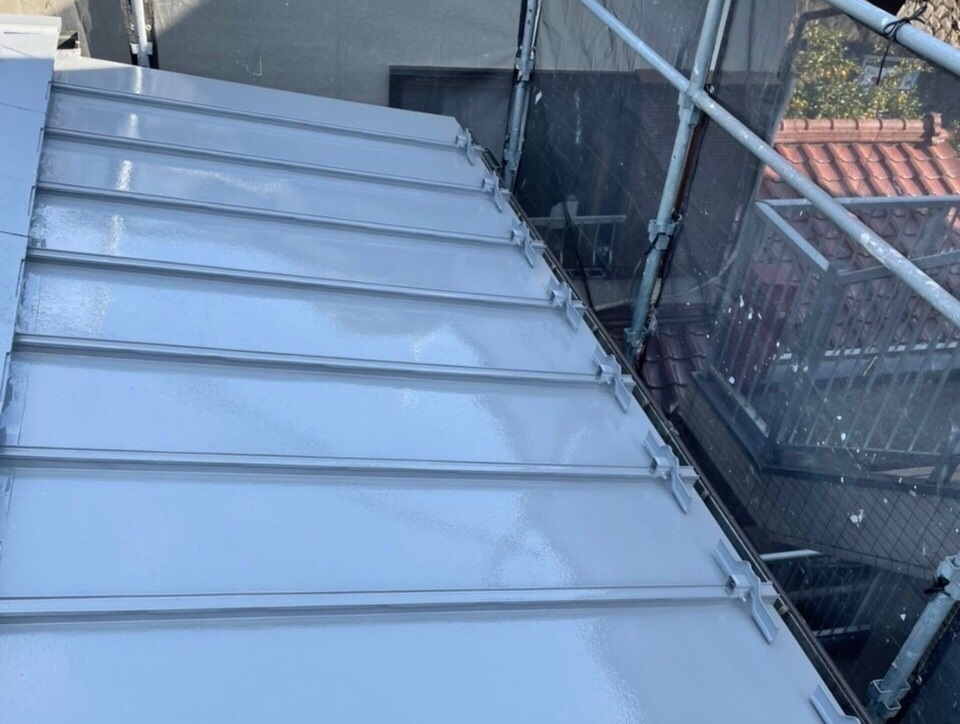 トタン屋根施工後