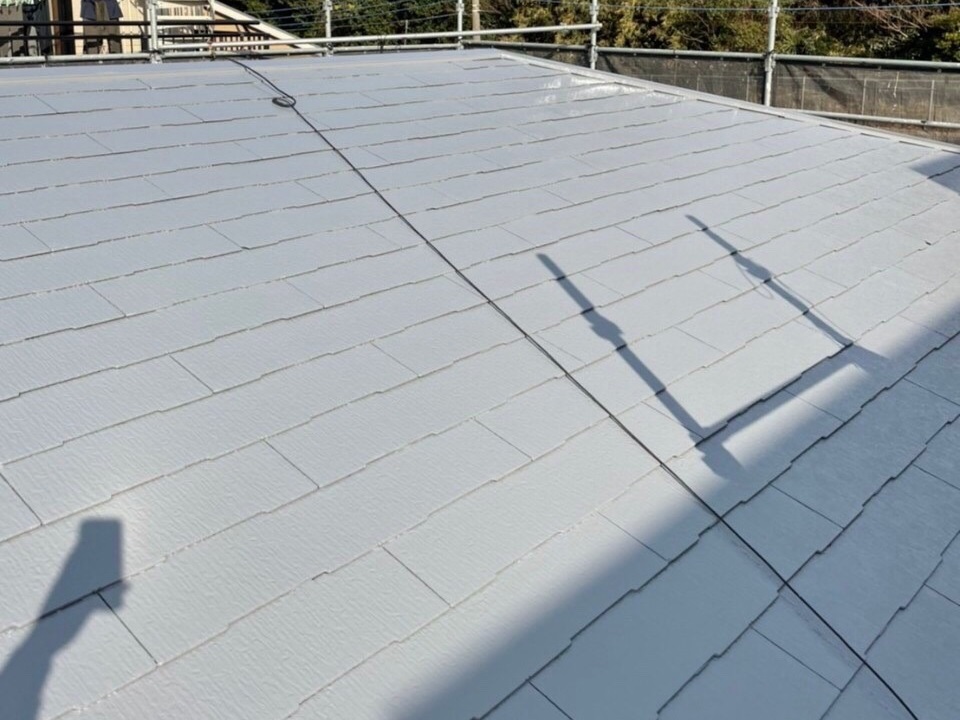 スレート屋根塗装施工後