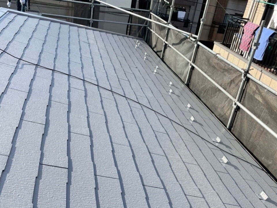 屋根塗装仕上がり