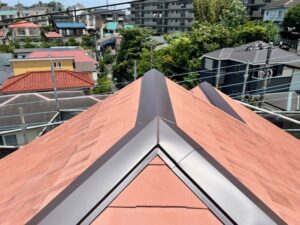 棟板金交換工事仕上がり
