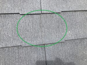 屋根材のひび割れ