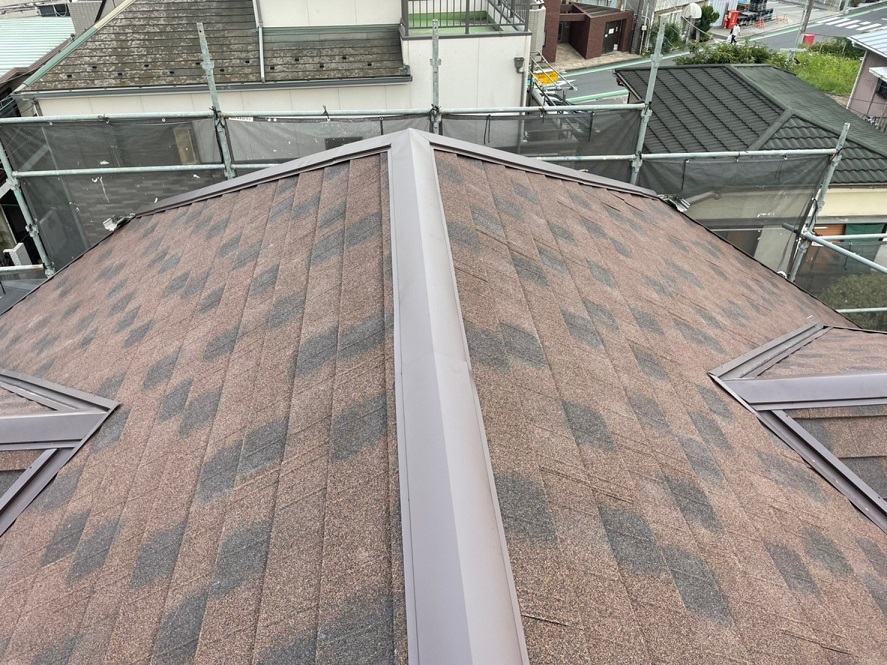 棟板金仕上がり