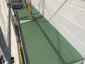 下屋根塗装後