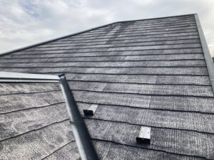 高圧洗浄後の屋根