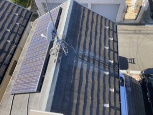 西面屋根施工前