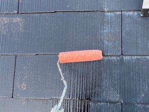 屋根下塗り