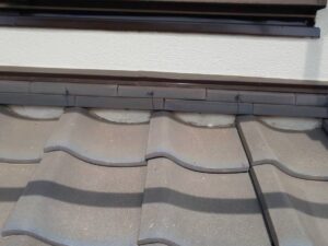 雨押え漆喰施工前