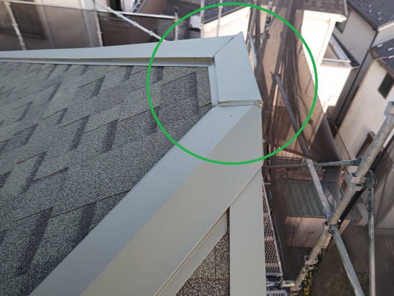 棟コーキング仕上げ