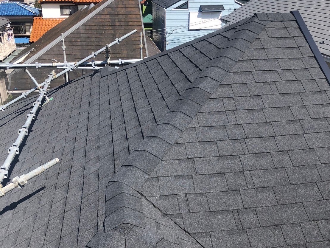 屋根カバー施工後