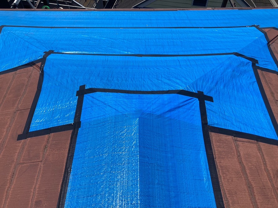ブルーシート養生
