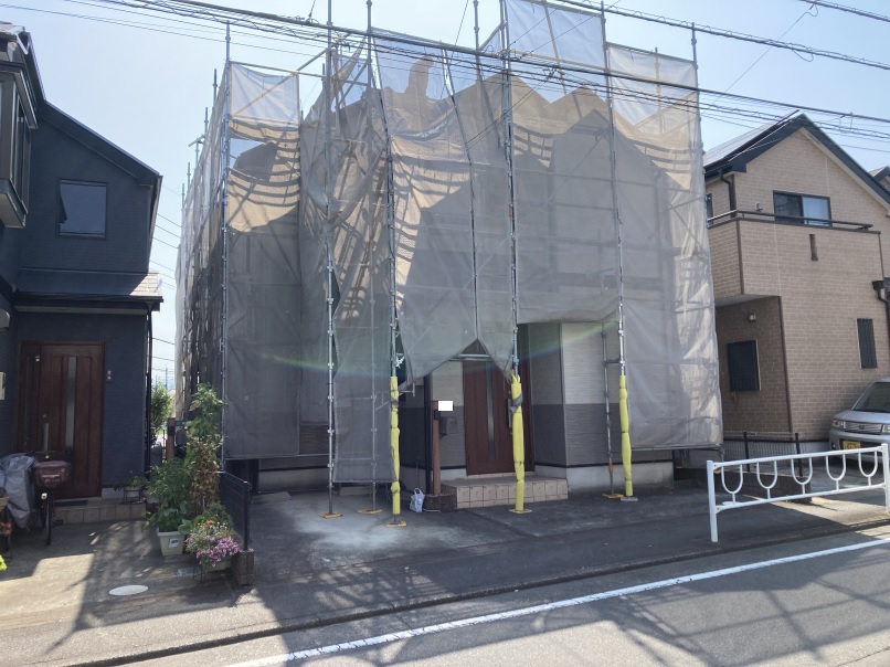 仮設足場の設置