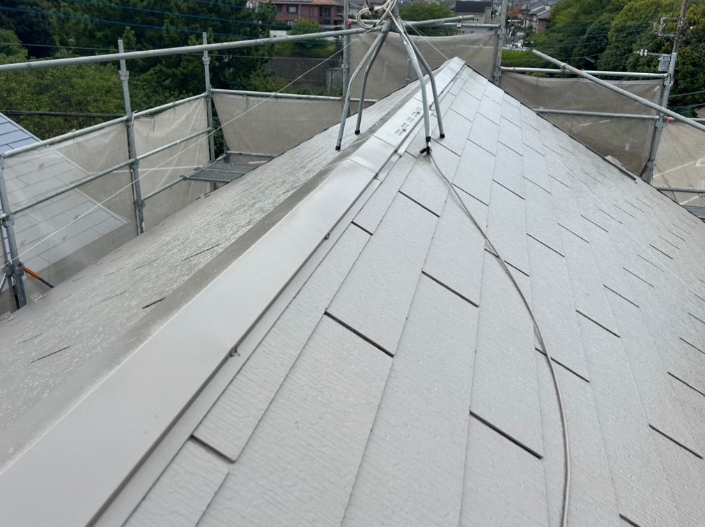 屋根塗装仕上がり