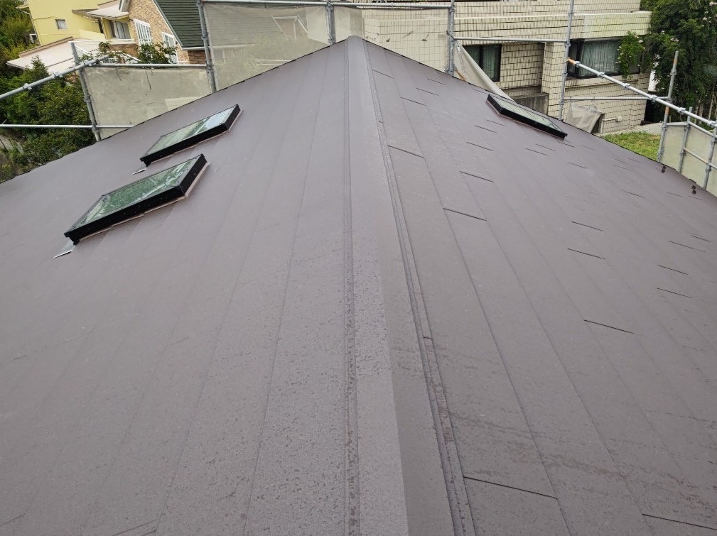 屋根カバー施工後