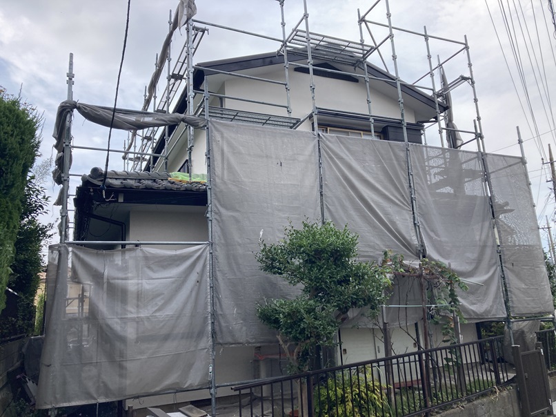 仮設足場の設置