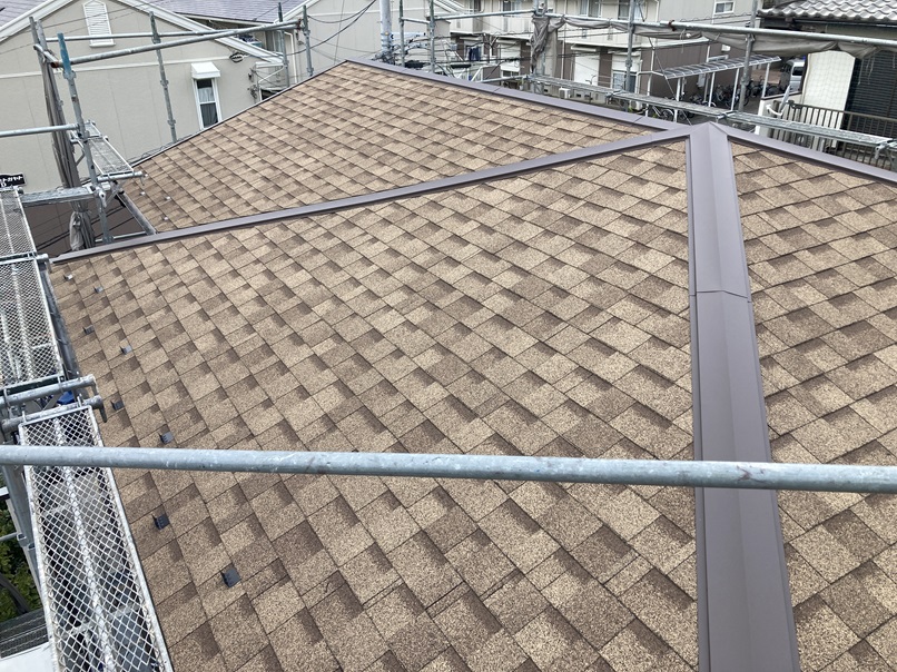 屋根施工後