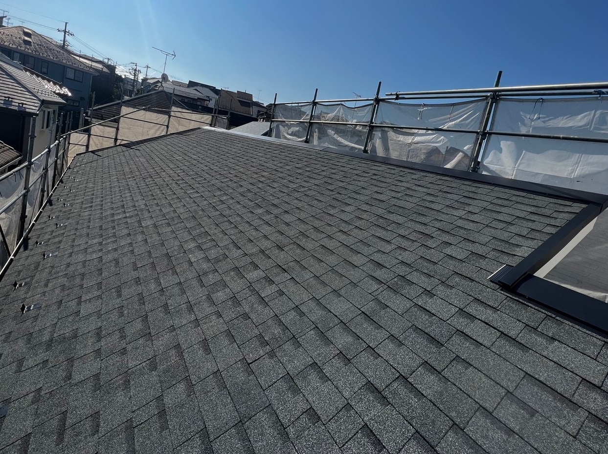 屋根施工後