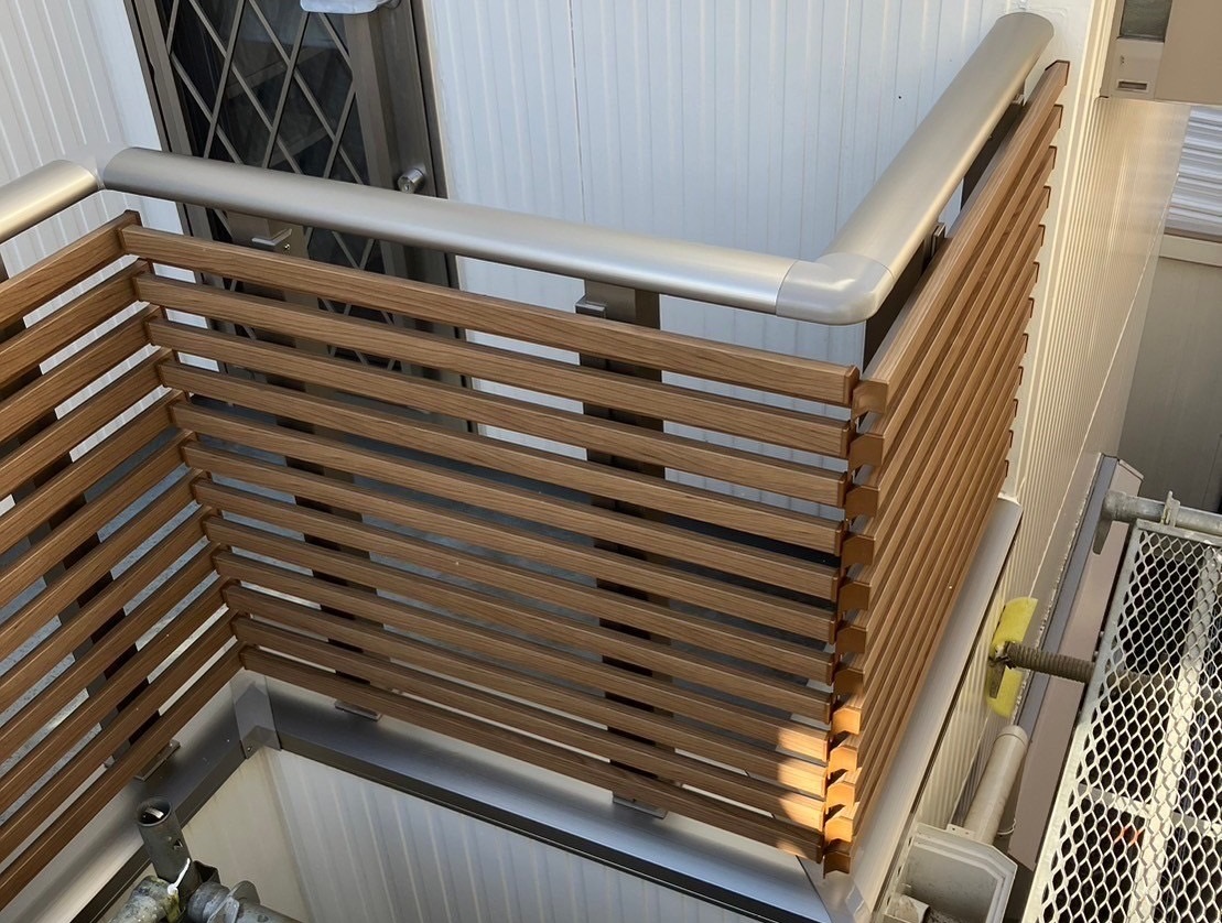 ルーバーフェンス取付け